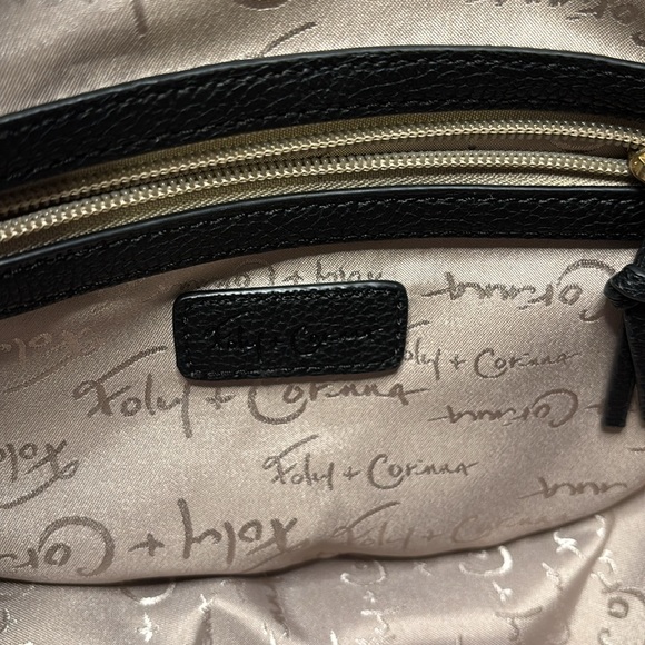 Foley and Corrina Limelight Crescent Ring Bag Black Purse - Picture 8 of 13